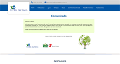 Desktop Screenshot of fontesdaserra.com.br