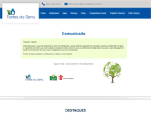 Tablet Screenshot of fontesdaserra.com.br